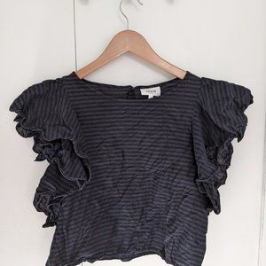 Seed midrif frilly top